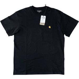 Carhartt WIP - Chase T-Shirt - Katoen - Zwart - Losse Pasvorm