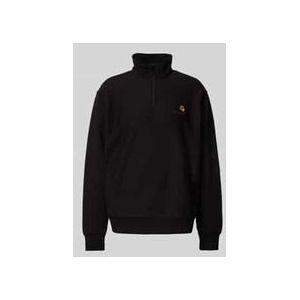 Sweatshirt mit Troyer-Kragen Modell 'AMERICAN SCRIPT'