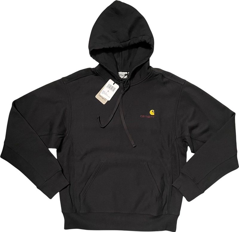Carhartt - Hooded American Script Sweat - Zwart