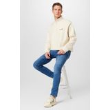 Sweatshirt - Geribd Ceintuurtje - Staande Kraag - Logoprint