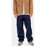 Carhartt Wip - Straight Jeans - Blauw - 100% Katoen - Met Logo