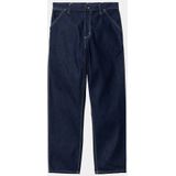 Carhartt Wip - Straight Jeans - Blauw - 100% Katoen - Met Logo