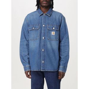 Carhartt Wip, Heren, Jassen, Blauw, Maat: L Katoen,