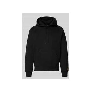 Carhartt WIP - Hooded Chase - Hoodie - Zwart - 58% Katoen, 42% Polyester
