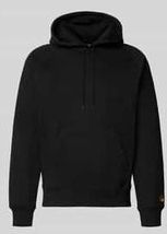 Carhartt WIP - Hooded Chase - Hoodie - Zwart - 58% Katoen, 42% Polyester