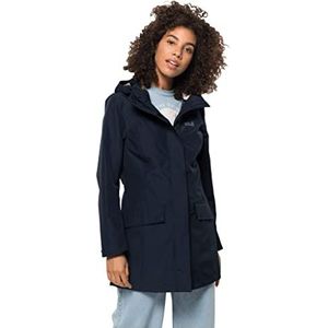 Damesjas met kap Jack Wolfskin Cape York Paradise, Donker Blauw, M