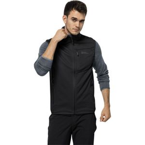 Jack Wolfskin - Highest Peak Vest - Gilet - Zwart - Softshell - Winddicht