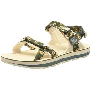 Jack Wolfskin dames Outfresh Deluxe sandaal W sandalen, Teal Grijs All Over, 37 EU
