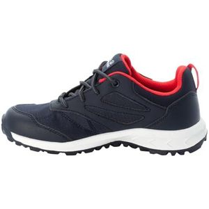 Jack Wolfskin Woodland Texapore Low K Wandelschoenen, uniseks, kinderen, Nachtblauw rood