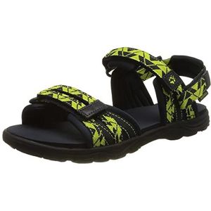 Jack Wolfskin uniseks-kind 25 IN 1 SANDAL K sandalen, Blauw Lime, 33 EU