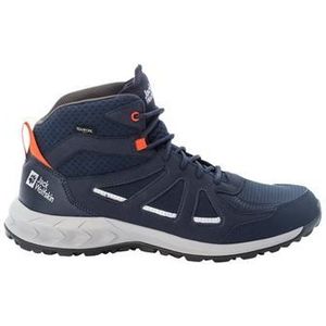 Wandelschoen Jack Wolfskin Men Woodland 2 Texapore Mid Dark Blue Red