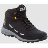 Wandelschoen Jack Wolfskin Men Woodland 2 Texapore Mid Black Burly Yellow XT-Schoenmaat 40,5