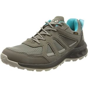 Jack Wolfskin Woodland Texapore Low W Wandelschoenen voor dames, Grijs lichtblauw