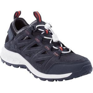 Jack Wolfskin - Woodland 2 Hybrid Low - Wandelschoen - Dark Blue Pink - Ventilerend Materiaal