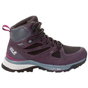 Jack Wolfskin Dames Force Striker Texapore Mid W Trail-schoen, paars/grijs, 36 EU, Paars Grijs