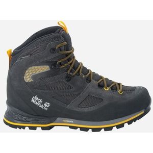 Jack Wolfskin Heren Force Crest Texapore Mid M middelhoog, Zwart Burly Geel Xt, 44 EU