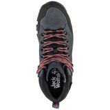Jack Wolfskin - Rebellion Texapore Mid - Wandelschoen - Grijs Rood - Nubuckleer