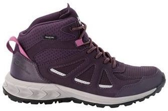 Jack Wolfskin - Woodland 2 Texapore Mid - Hardloopschoenen - Purple Phantom - Synthetisch