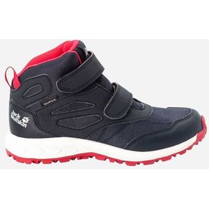 Jack Wolfskin Uniseks kinderen WOODLAND TEXAPORE MID VC K wandelschoenen, donkerblauw/roze, 33 EU, Donkerblauw roze