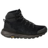 Jack Wolfskin Terraventure Urban Mid M - Heren Wandelschoenen Leer Zwart 4053561-6000 - Maat EU 45.5 UK 11