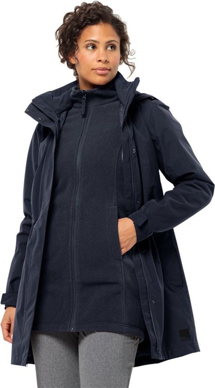 Jack Wolfskin - Ottawa - 3in1-Jas - Geen Kleur - Waterdicht, Winddicht, Ademend, Fleece Binnenjas