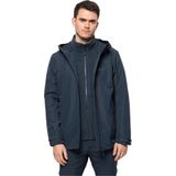 Jack Wolfskin - Taubenberg 3in1 Jas - Waterdicht - Winddicht - Ademend - Fleece