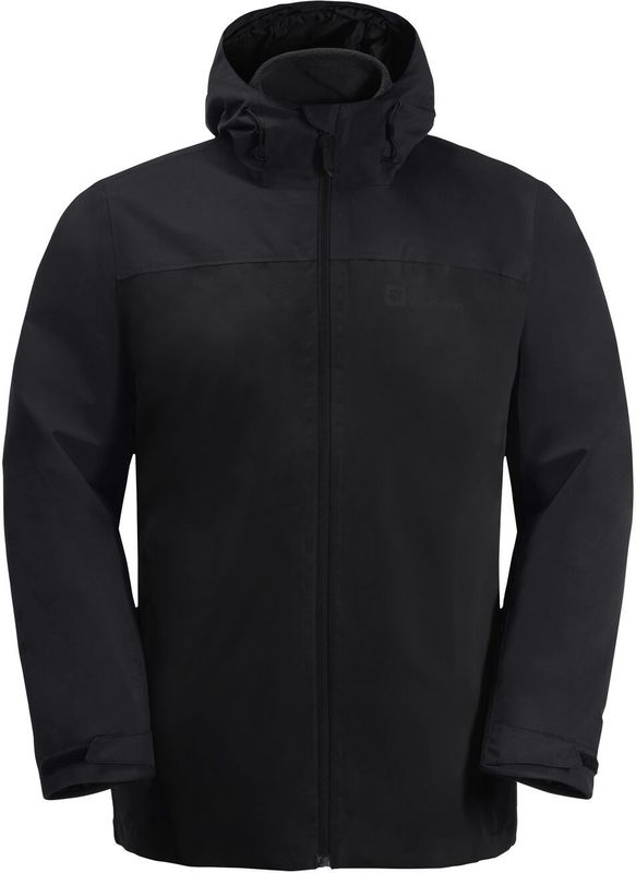 Jack Wolfskin - TAUBENBERG 3IN1 JKT M - Functioneel 3-in-1-jack - Zwart - Waterdicht