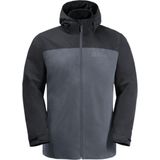 Jack Wolfskin 3-in-1-Funktionsjacke TAUBENBERG 3IN1 JKT M Wasserabweisenden Reißverschlüssen, Wasserdicht, Atmungsaktiv