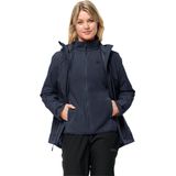 Jack Wolfskin Moonrise 3in1 Jacket Women Outdoorjas Dames Blauw