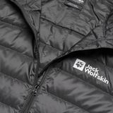 Jack Wolfskin pack & go down heren jas, zwart.