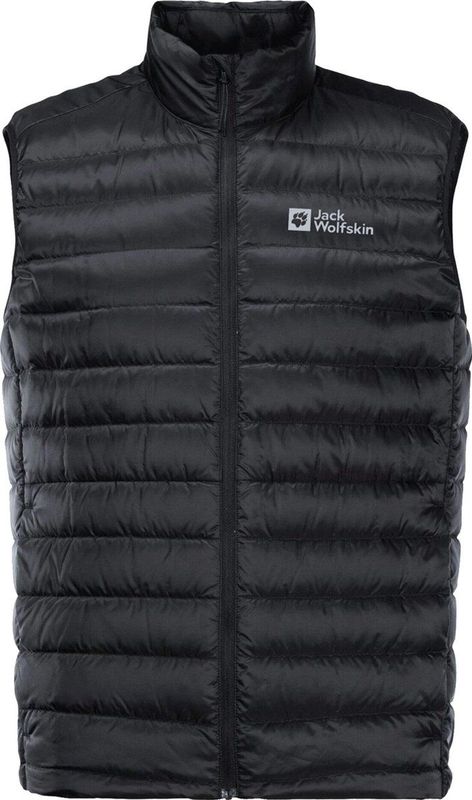 Jack Wolfskin Pack & Go Down Vest M 1207011-6000, Mannen, Zwart, Mouwloos
