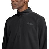 Jack Wolfskin Taunus Halfzip Fleecetrui (Heren |zwart)
