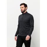 Jack Wolfskin - Sky Thermal - Thermoshirt - Zwart - 100% Polyester, Sneldrogend, Ademend