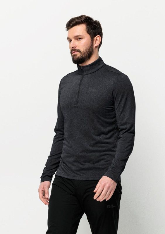 Jack Wolfskin - Sky Thermal - Thermoshirt - Zwart - 100% Polyester, Sneldrogend, Ademend