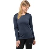 Jack Wolfskin - Sky Thermal L/S W - Wandelshirt - Dames - Grijs - Polyester