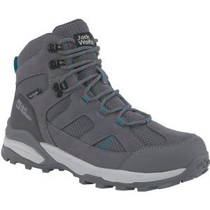 Jack Wolfskin Dames Trail Hiker Texapore MID W wandelschoen, Tarmac Grey/Light Blue, 43 EU, Tarmac Grey Light Blue, 43 EU