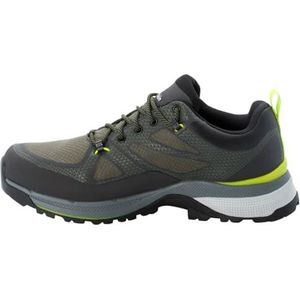 Jack Wolfskin Force Striker Texapore Low M, wandelschoen voor heren, vijl dark green