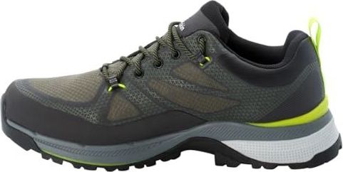 Jack Wolfskin Heren Force Striker Texapore Low M Low-Top Trainers, Lime Dark Groen, 41 EU