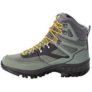 Jack Wolfskin Rebellion Guide Texapore Mid M Wandelschoen voor heren, Gecko Green