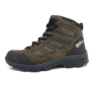 Jack Wolfskin - VOJO 3 TEXAPORE MID - Wandelschoenen - Kaki/Phantom - Suèdeleer - Waterdicht