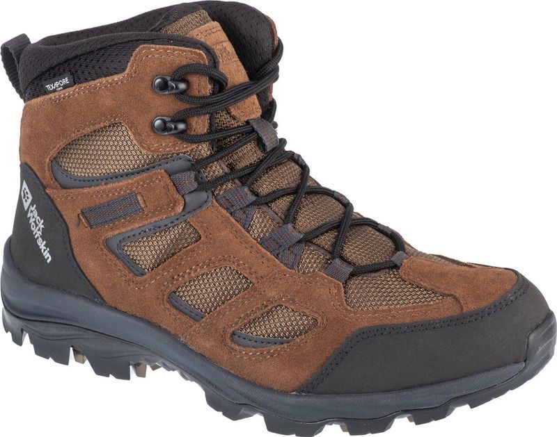 Jack Wolfskin Vojo 3 Texapore Mid Men Waterdichte wandelschoenen Heren 44.5 brown / phantom Brown / Phantom