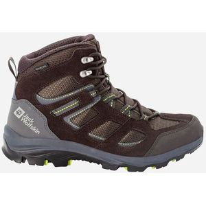 Jack Wolfskin - Vojo 3 Texapore Mid - Wandelschoen - Dark Brown - Lime
