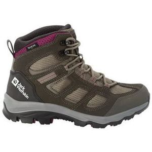 Jack Wolfskin Vojo 3 Texapore Mid W 2023 wandelschoenen voor dames, Kaki Bordeaux