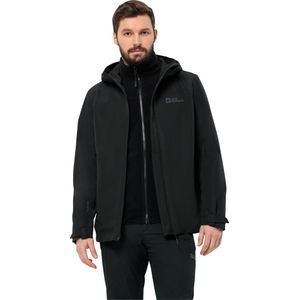 Jack Wolfskin - TAUBENBERG 3IN1 JKT - Jack - Zwart - Waterafstotend, Ademend