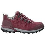 Jack Wolfskin - REFUGIO TEXAPORE LOW - Wandelschoenen - Dark/Maroon - Suèdeleer/Textiel - Waterdicht/Windwerend