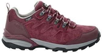 Jack Wolfskin - REFUGIO TEXAPORE LOW - Wandelschoenen - Dark/Maroon - Suèdeleer/Textiel - Waterdicht/Windwerend