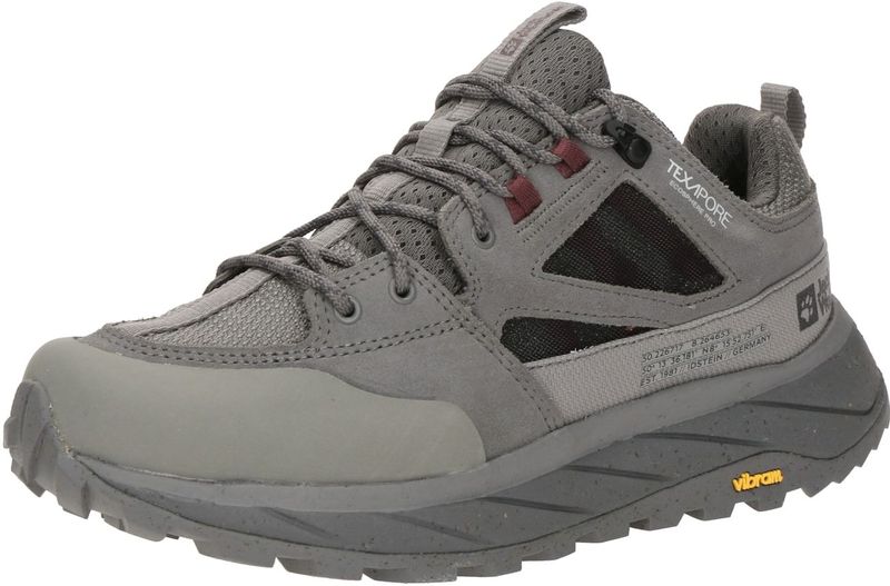 Jack Wolfskin - TERRAQUEST TEXAPORE LOW - Wandelschoenen - Smokey-grey - Leer