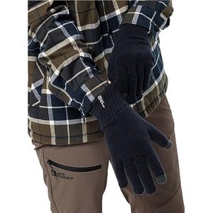 Jack Wolfskin Unisex Rib Glove Handschoen, Night Blue, L, nachtblauw, L