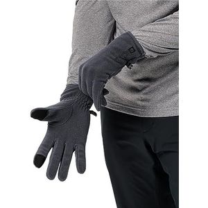Jack Wolfskin Unisex Real Stuff Glove Handschoen, Ebony, XS, ebbenhout, XS