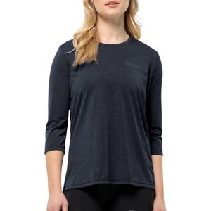 Rundhals 3/4 Wandershirt Crosstrail T W, Dunkelblau XL